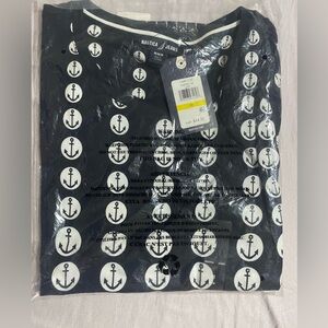 Nautica Jeans Women’s Printed OmbréAnchor Crewneck Tee